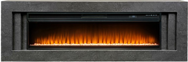 Каминокомплект Line 60 Dark Grey (Разборный) - Темный серый с очагом Vision 60 LED в Москве