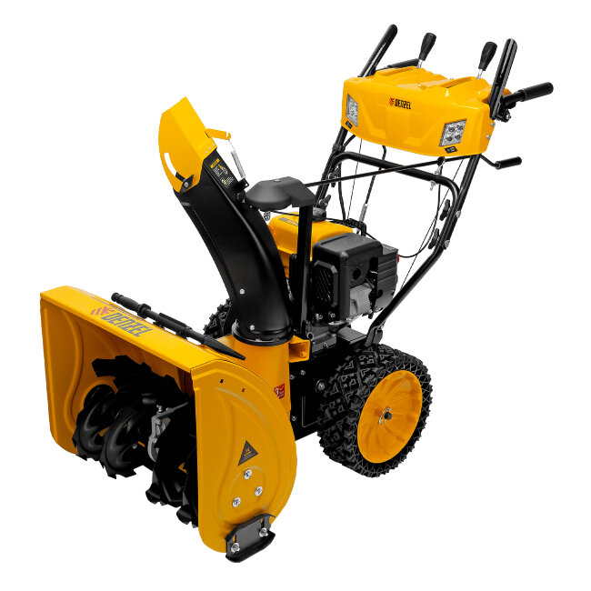 Бензиновая снегоуборочная машина SBM 610S PRO, 212 cc, электростартер, фара, обогрев Denzel в Москве