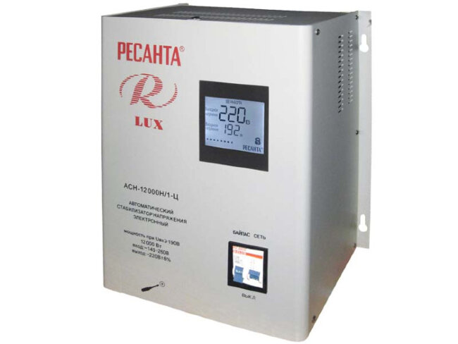 Стабилизатор напряжения серии LUX РЕСАНТА АСН-12000Н/1-Ц в Москве