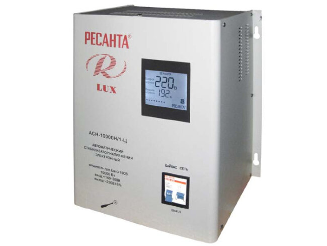 Стабилизатор напряжения серии LUX РЕСАНТА АСН-10000Н/1-Ц в Москве