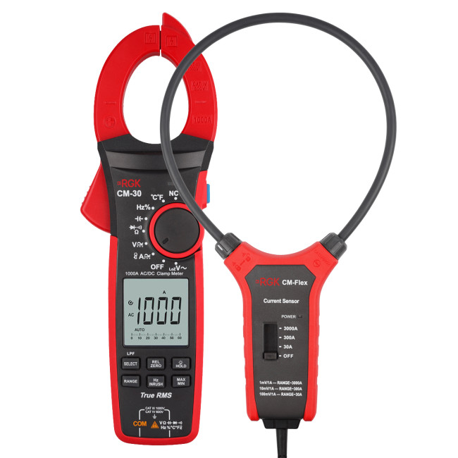 Токоизмерительные клещи RGK CM-30 + Токовый датчик RGK CM-Flex в Москве
