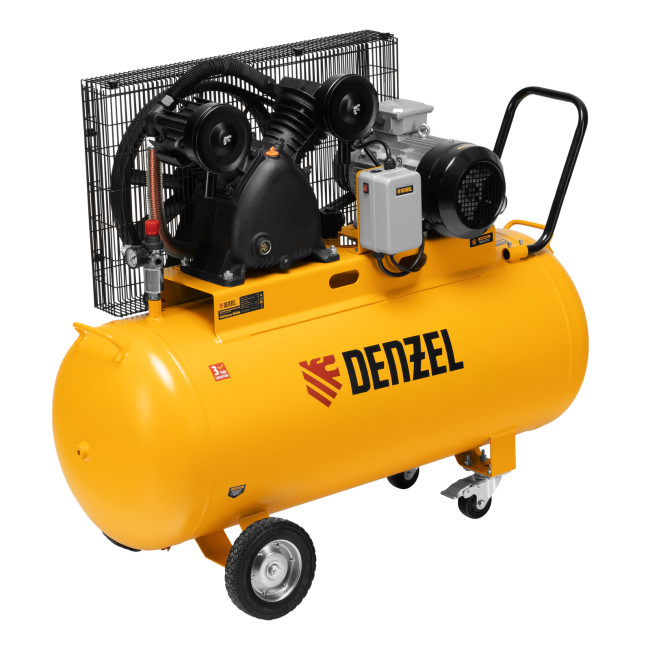 Компрессор воздушный рем. привод BCV 4000-T/200, 4,0 кВт, 200 литров, 690 л/мин Denzel в Москве