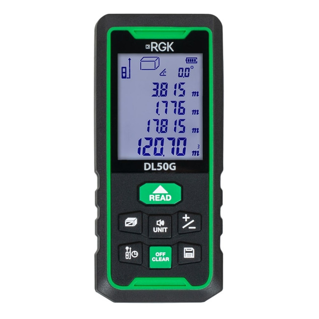 Лазерный дальномер RGK DL70G (с поверкой) - зеленый луч в Москве
