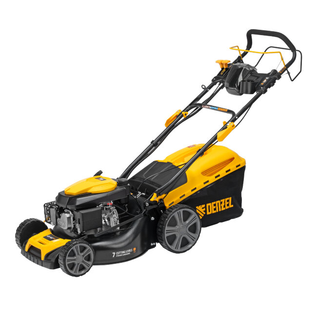 Газонокосилка бензиновая GLD-460SP-VE, 146 см3, шир. 46см, привод, вариатор, эл.старт, 60 л Denzel в Москве