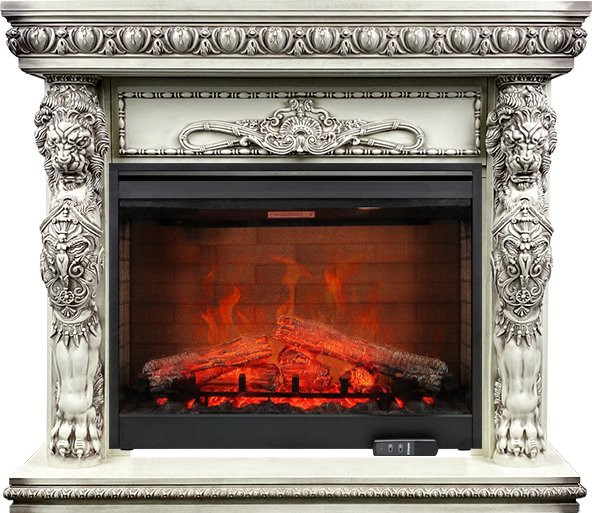 Каминокомплект Windsor - Слоновая кость с патиной с очагом Symphony 30'' DF3020-EU в Москве