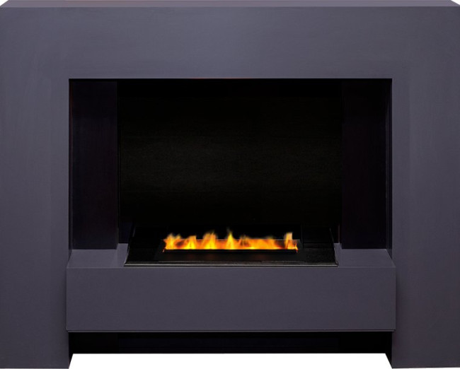 Каминокомплект Tokyo - Graphite Grey с очагом Cassette 400 LNH-INT PS (без дров) в Москве
