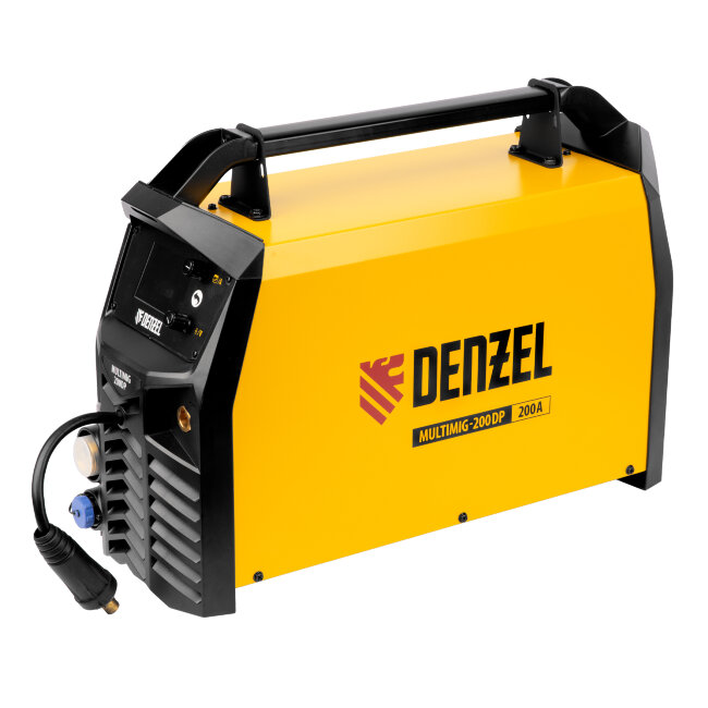 Аппарат инвертор. полуавтомат. сварки MultiMIG-200DP Synergy Double Pulse, 200 А, ПВ 80% Denzel в Москве