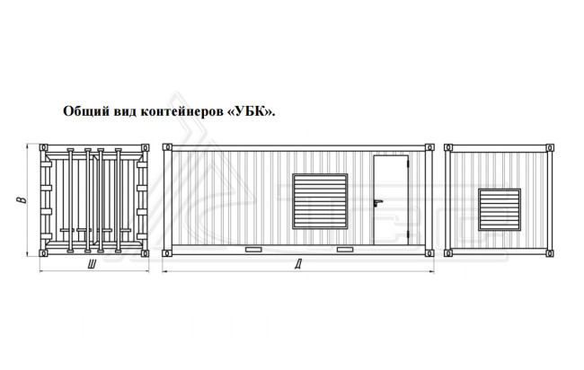 Контейнер Север УБК-6В базовая комплектация (на базе морского контейнера) в Москве