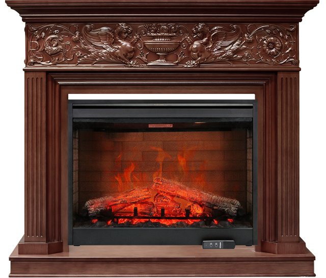 Каминокомплект Palace - Темный дуб с очагом Symphony 30'' DF3020-EU в Москве