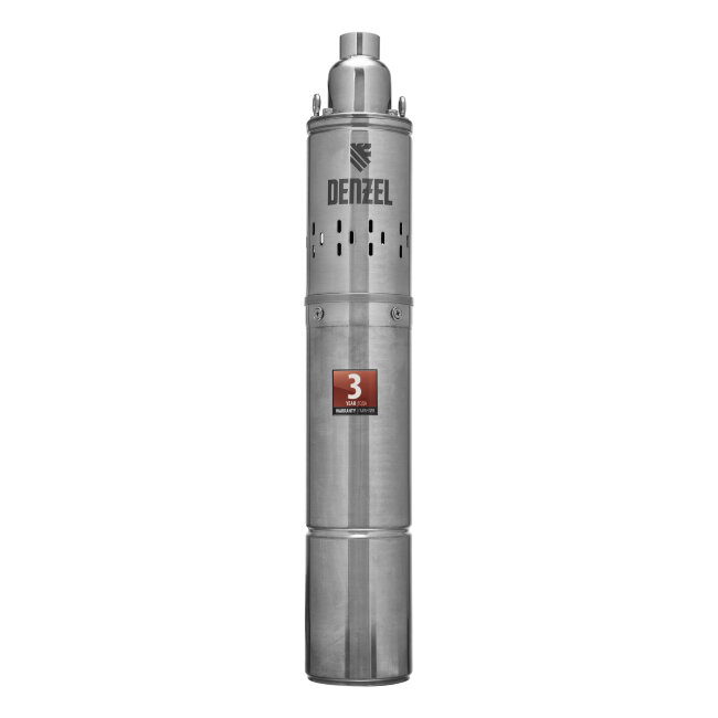 Скважинный насос DWS-4-100, винтовой, диаметр 4", 800 Вт, 1700 л/ч, напор 100 м Denzel в Москве