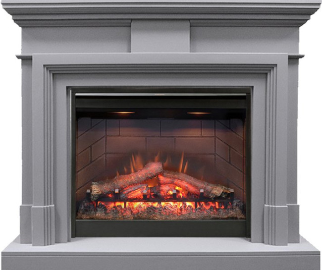 Каминокомплект Coventry Gray - Серый с очагом Symphony 26'' DF2608-INT в Москве