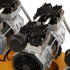 Компрессор безмасляный, малошумный  DLS 2250/100, 2250 Вт, 3x750, 100 л, 410 л/мин блок управления/ Denzel в Москве