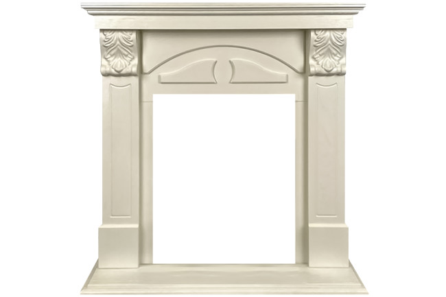 Портал Royal Flame Dublin (деревянный) RUSTIC (Разборный) - Слоновая кость в Москве