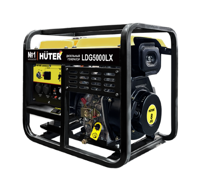 Электрогенератор дизельный LDG 5000LX Huter в Москве