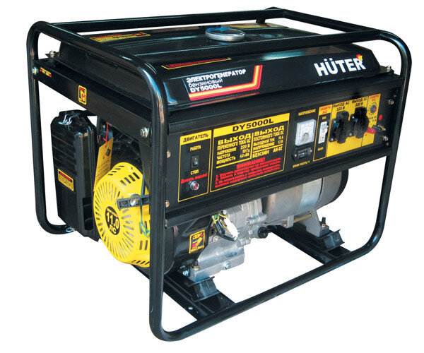 Портативный бензогенератор HUTER DY5000L в Москве