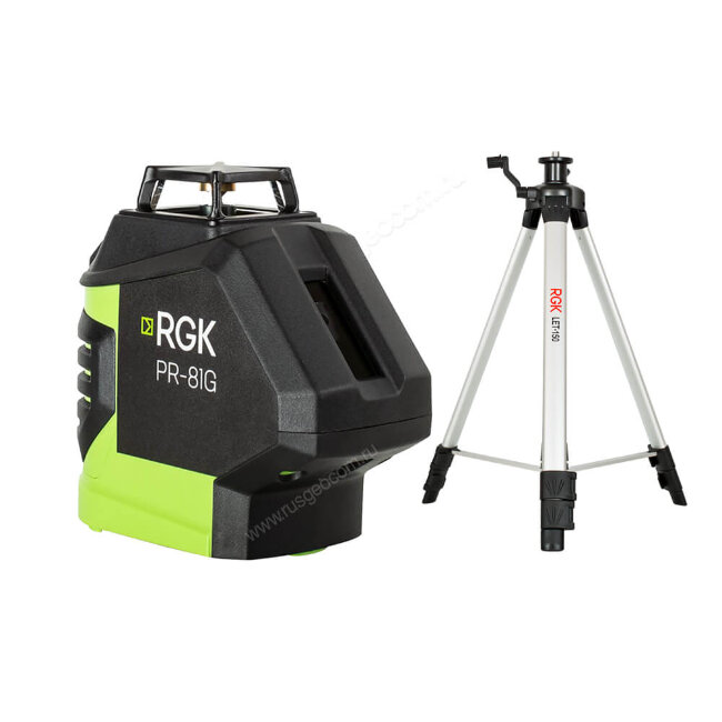 Комплект: лазерный уровень RGK PR-81G + штатив RGK LET-150 в Москве