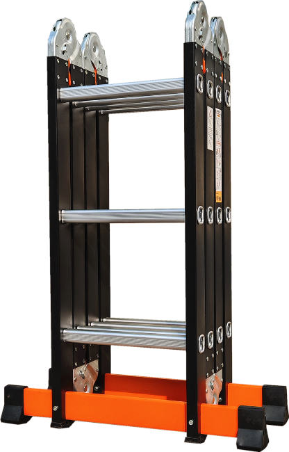 Лестница трансформер стальная, алюминиевые ступени 4x5 ТАЛМЕТ/TALMET TM-505С в Москве