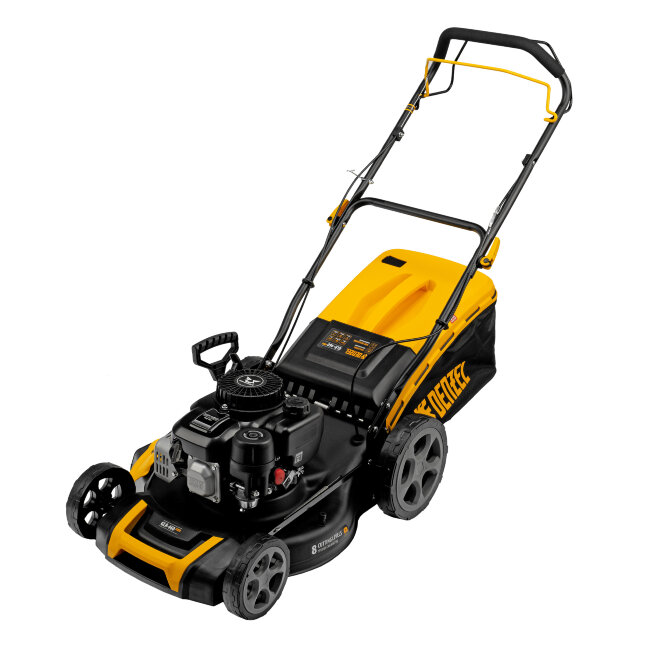Газонокосилка бензиновая GLR-460SP-ZS, 149 см3, ширина 46 см, привод, травосборник 65 л Denzel в Москве