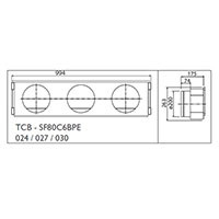 Toshiba Фланец воздушный стандартный (TCB-SF80C6BPE) в Москве