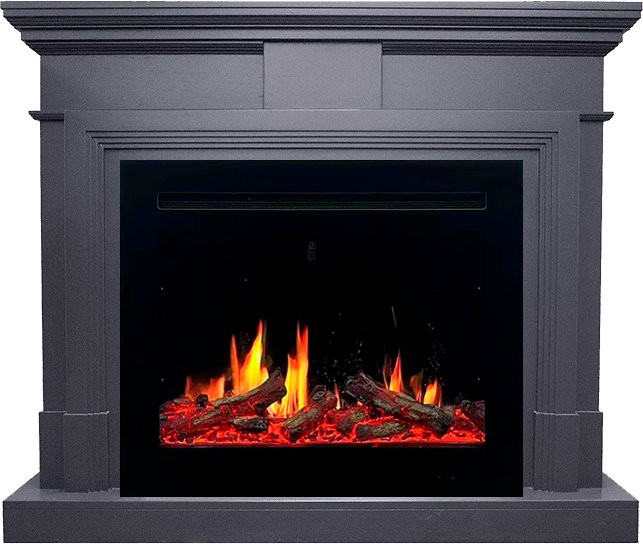 Каминокомплект Coventry Graphite Grey - Серый графит с очагом 5D V-ART 25 в Москве